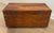 Large 19th Century British Campaign Trunk in Brass Bound Camphor Wood For Sale - Image 13 of 15