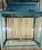1980s One of a Kind Hand-Painted Turquoise Hanging Lantern Steel & Solid Brass For Sale - Image 5 of 18