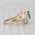 Green 0.69ctw Marquise Emerald Diamond Ring 14k Yellow Gold Size 6.75 Bypass For Sale - Image 8 of 8
