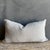 Designer Lumber Pillow in Blue Tan & White Stripe Includes Down Feather Insert For Sale In Los Angeles - Image 6 of 6