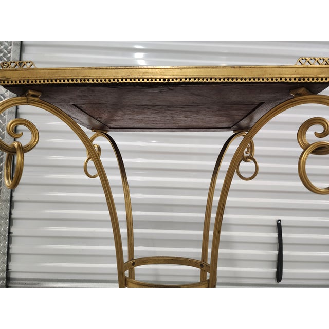 Antique Late 19th Century Gilt Bronze and Marble Top Gueridon Table For Sale - Image 15 of 15