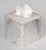 1990s Vintage White Faux Marble Lucite Encased Tissue Box Cover Boutique Box For Sale - Image 5 of 13