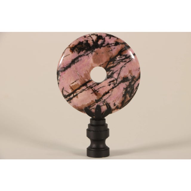 Not Yet Made - Made To Order Pink Rhodonite Lamp Finial For Sale - Image 5 of 5