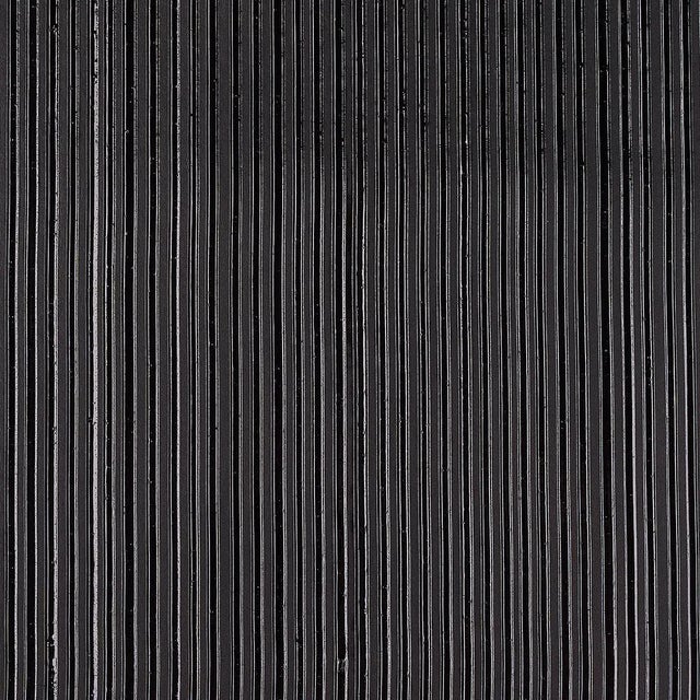 Schumacher Rimini Rib Wallpaper in Onyx For Sale