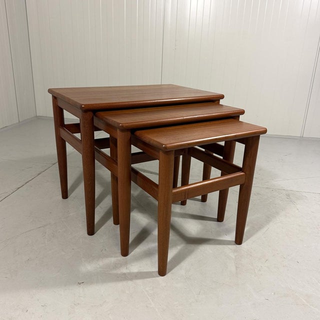 Teak Nesting Tables, Denmark, 1960s, Set of 3 For Sale - Image 10 of 13