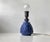 Ceramic Spiky Blue Ceramic Table Lamp with Troll by Lauritz Hjorth, 1940s For Sale - Image 7 of 13
