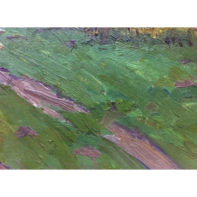 Paper 1970s Oil Painting Rural Life Fomin Anatoly Nikiforovich For Sale - Image 7 of 10