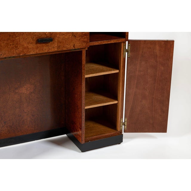 American Art Deco Birdseye Maple Vanity Cabinet or Dressing Table, Circa 1930 For Sale - Image 15 of 18