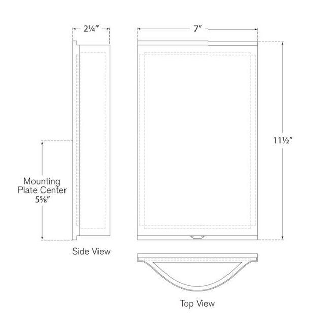 Modern Kelly Wearstler for Visual Comfort Signature Avant Small Curve Sconce in Polished Nickel with Frosted Glass For Sale - Image 3 of 3