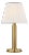 Chapman & Myers by Visual Comfort Signature Connie 12" Cordless Accent Lamp in Antique-Burnished Brass with Silk Pleated Shade For Sale