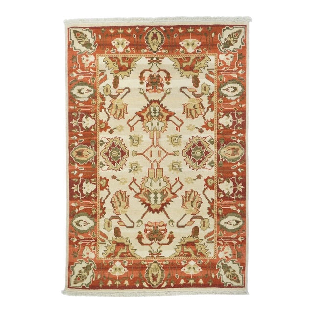 Oushak Rug 4'1'' X 6'1'' For Sale