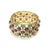 Bochic “Capri” Vintage Amethyst & Multi Color Gem & Cuff - 18K Gold & Silver For Sale - Image 12 of 12