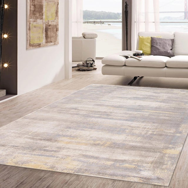 Pasargad Home Modern Ivory Area Rug-10' 0'' X 14' 0'' For Sale In New York - Image 6 of 6