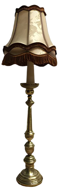 Brass Floor Lamp, 1930s