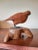 Early 20th Century Vintage Folk Art Carved Wood Bird Quail For Sale - Image 5 of 12