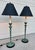 Pair of Vintage Frederick Cooper Verdigris Candlestick Buffet Table Lamps For Sale - Image 11 of 18
