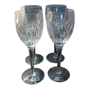 Marquis by Waterford Crystal Saxony Goblets, Made in Slovenia- Set of 4