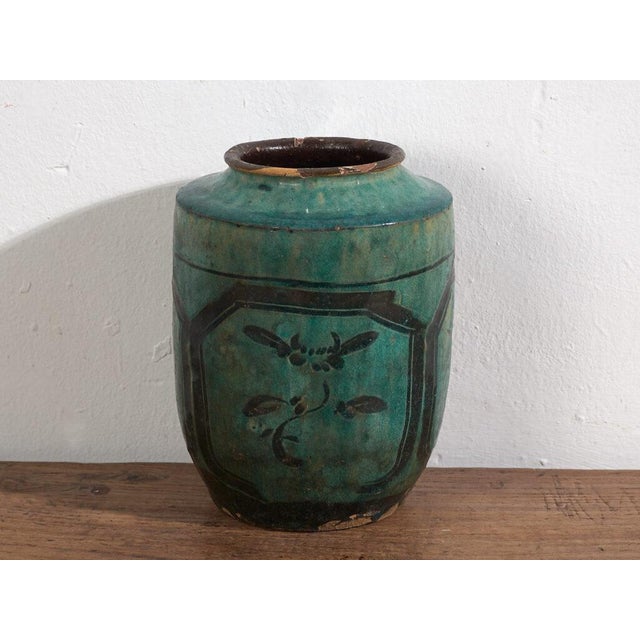 Glazed Ceramic Vase For Sale - Image 5 of 7