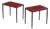 Pair of Iron and Leather Side Tables in the Manner of Jean-Michel Frank, Contemporary For Sale