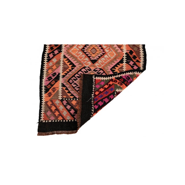 Mid-Century Modern Vintage Mini Kilim Rug - 1`10″ X 2`9″ For Sale - Image 3 of 3