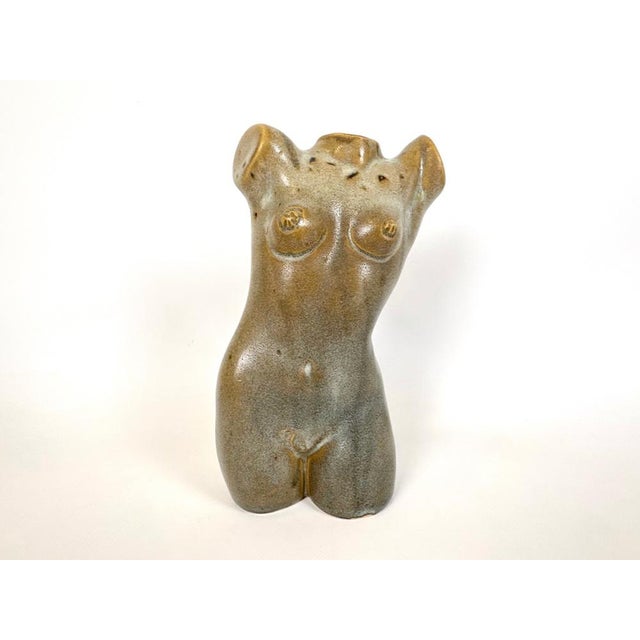Mid-Century Modern Female Torso Ceramic Vase, 1950s For Sale - Image 9 of 9