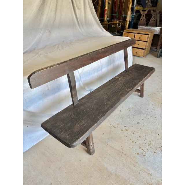 Mid-Century Modern Mid 20th Century Scandinavian Sculptural Bench For Sale - Image 3 of 12