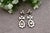 Gold Earrings with Diamond Stud, Set of 2 For Sale - Image 3 of 6