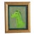 Horse Head Portrait Minimalism Art Deco Contemporary Green With Border Original Oil Painting by Cleo Plowden For Sale