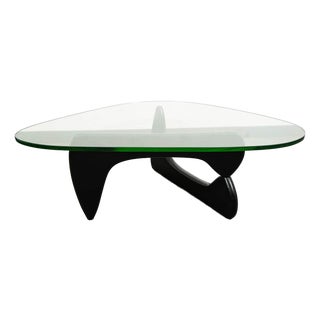 Mid Century Modern Coffee Table Isamu Noguchi Herman Miller Black 50 Inch MCM For Sale