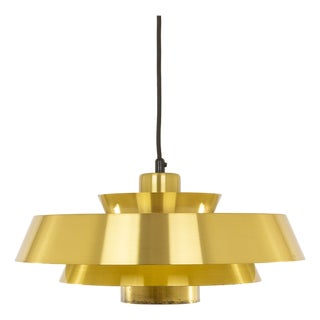 Brass Nova Pendant by Jo Hammerborg for Fog & Mørup, 1960s For Sale