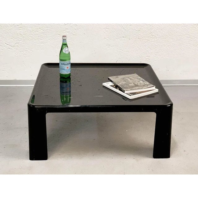 Black Amanta Coffee Table in Black Fiberglass by Mario Bellini for C&B, Italy, 1960s For Sale - Image 8 of 12