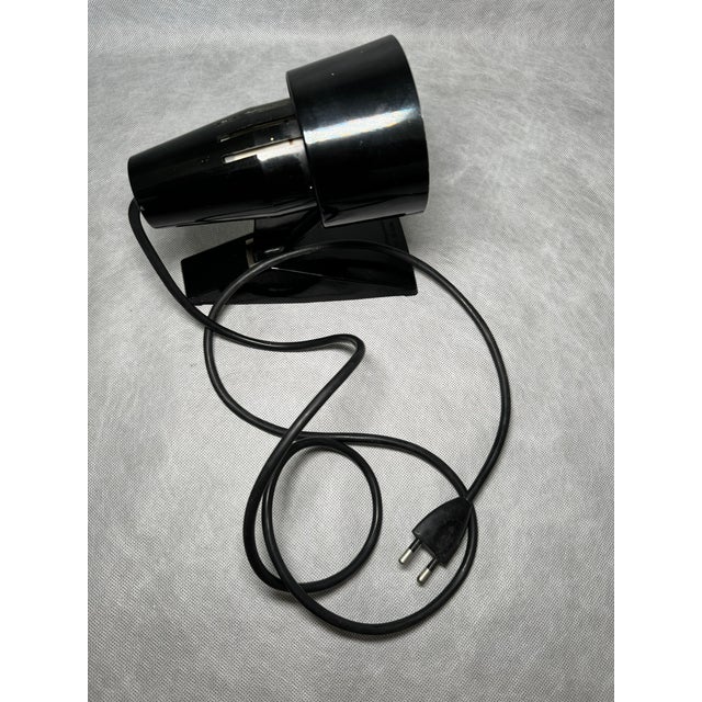 Black Industrial Spotlight Desk Lamp, 1970s For Sale - Image 8 of 10