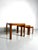 Mid-Century Modern Nesting Tables in Wood, Italy, 1960s, Set of 3 For Sale - Image 3 of 6