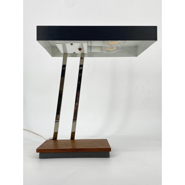 Minimalist Model 6876 Table Lamp by Klaus Hempe for Kaiser Leuchten, Germany, 1965 For Sale - Image 4 of 15