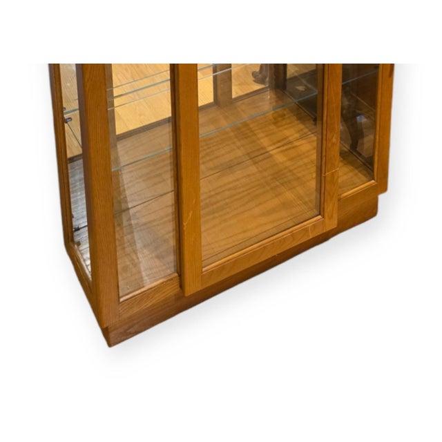 1950s Philip Reinisch Arched and Lighted Curio Cabinet For Sale - Image 4 of 4