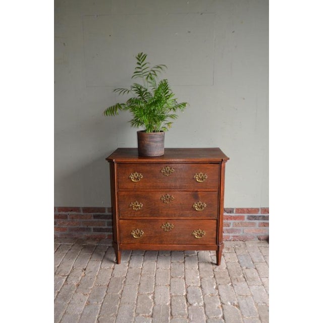 Antique Oak Chest of Drawers For Sale - Image 9 of 9