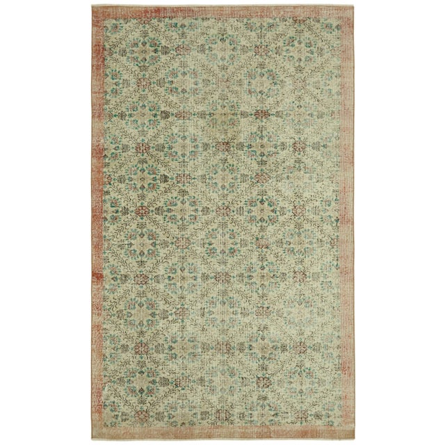 Textile Vintage Turkish Cotton and Wool Rug For Sale - Image 7 of 7