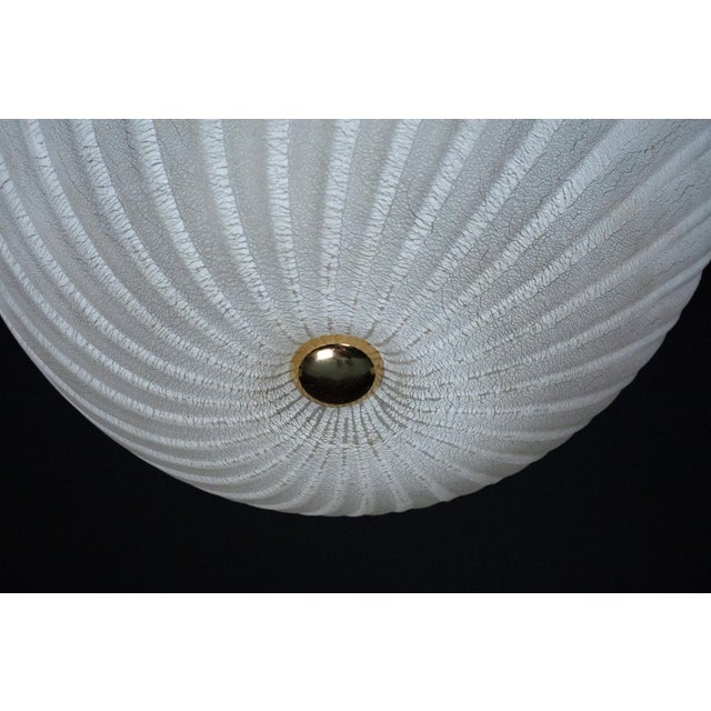 Murano Glass Ceiling Lamp by Alfredo Barbini, Italy, 1980s For Sale - Image 7 of 10