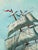 Wood Mid 20th Century Original Oil Painting of Clipper Ship at Sea in Carved Gilt Frame, Signed Bransom For Sale - Image 7 of 16