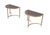 Maison Jansen Brass Demi-Lune Tables from Maison Jansen, France, 1970s, Set of 2 For Sale - Image 4 of 13