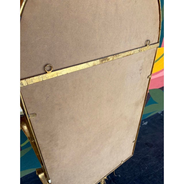 Italian LaBarge Floral Gilt Hall Mirror For Sale - Image 10 of 11