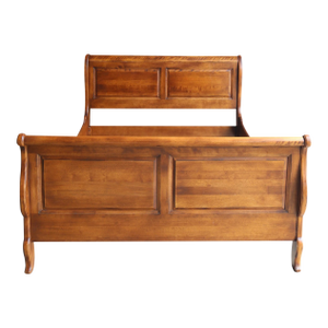 Ethan Allen Country French Queen Raised Panel Sleigh Bed
