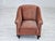 Vintage Danish Lounge Chair in Salmon Pink Furniture Velour and Ash Wood, 1950s For Sale - Image 6 of 17