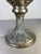 Antique Pewter Angel Lamp with Pleated Glass For Sale - Image 6 of 18
