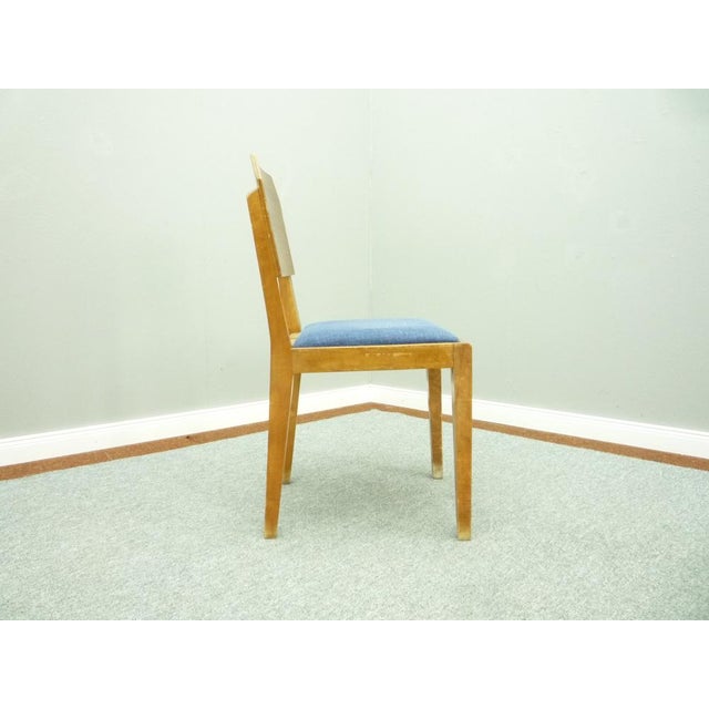 Postmodern Anthroposophical Walnut Dining Chair by Felix Kayser for Schiller Möbel, 1930s For Sale - Image 3 of 10