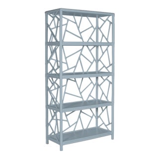 Tiffany Etagere in Light Blue For Sale