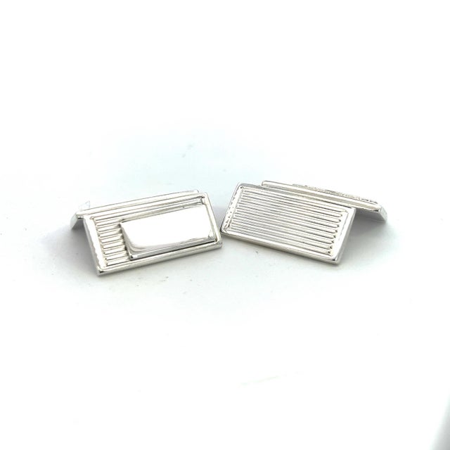 1990s 1990s Gucci Estate Cufflinks Sterling Silver, 2 Pieces For Sale - Image 5 of 6