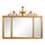 Labarge Federal Style Urn Top Gold Finish Mirror For Sale