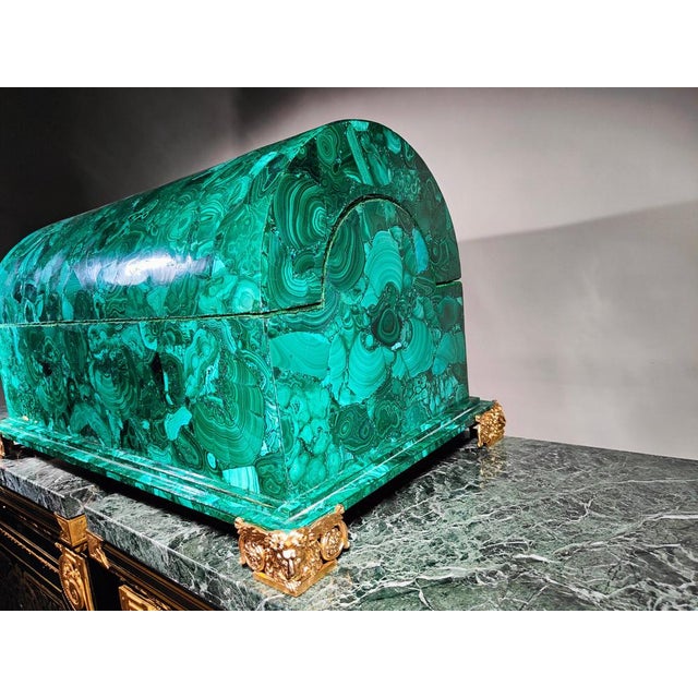 Large 20th Century Malachite Box, 1950s For Sale - Image 18 of 18