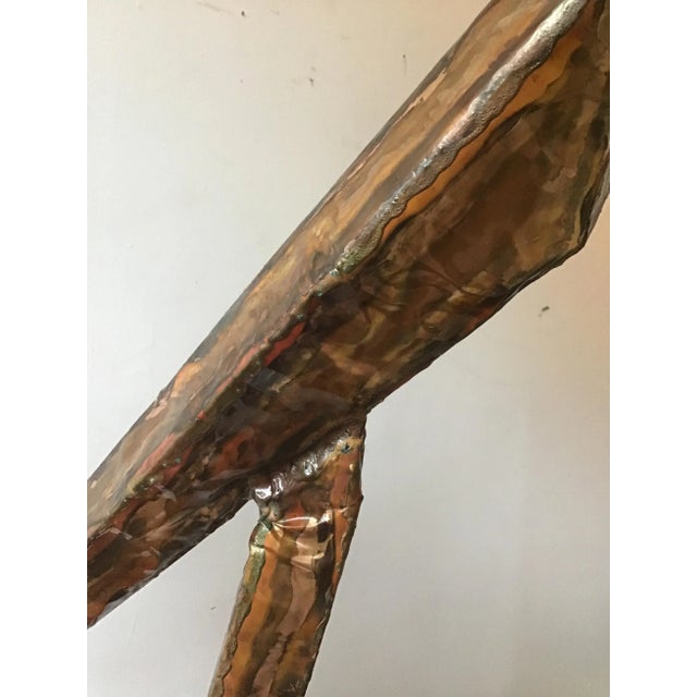 1970s Abstract Tabletop Sheeted Copper Sculpture For Sale In New York - Image 6 of 8
